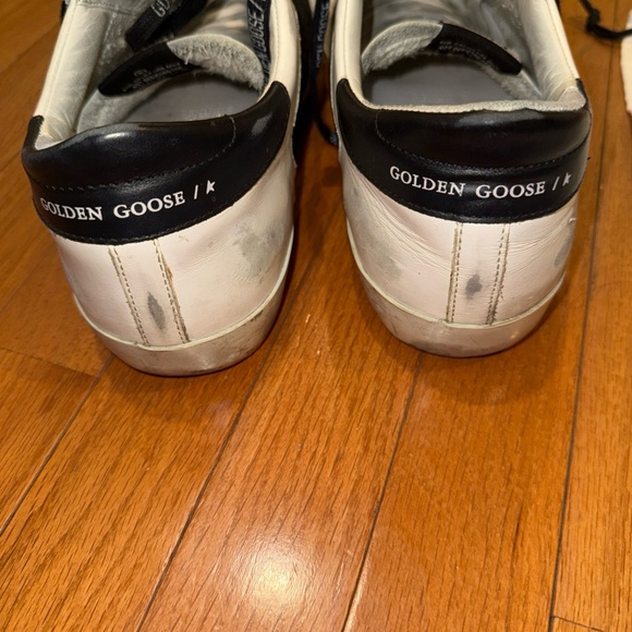 Golden Goose Black and White Lace-Up Sneakers - Picture 4 of 9